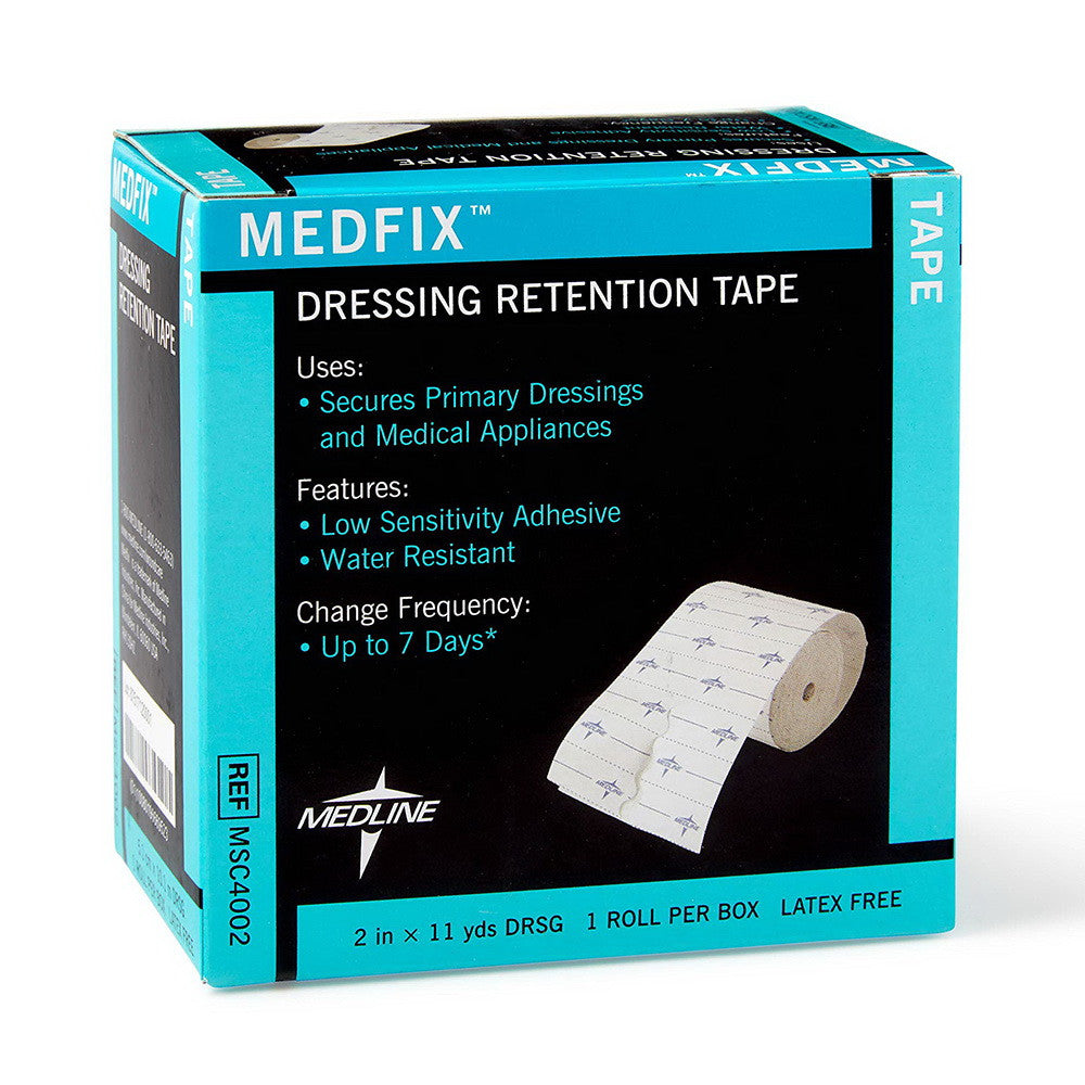 Medline MedFix Dressing Retention Tapes Roll, 2 In by 11 Yds, 1 Ea